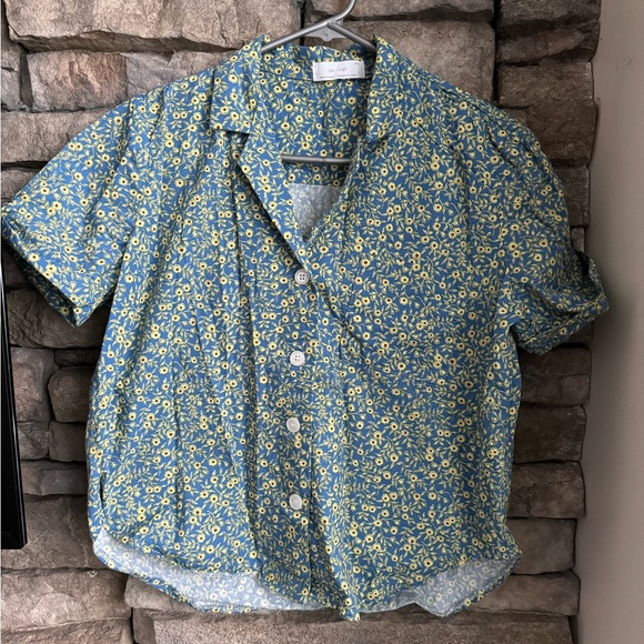 Oak and Fort floral camp shirt - Picture 3 of 5
